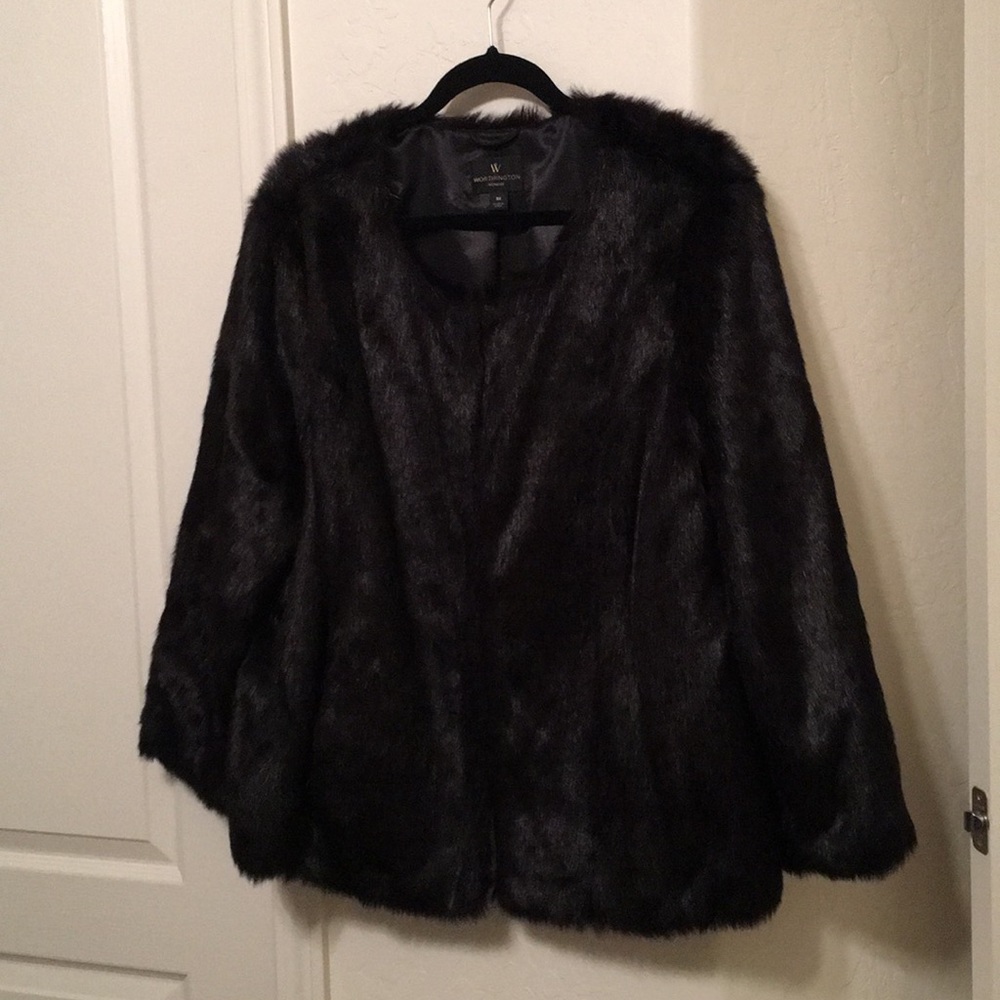 Faux fur jacket
